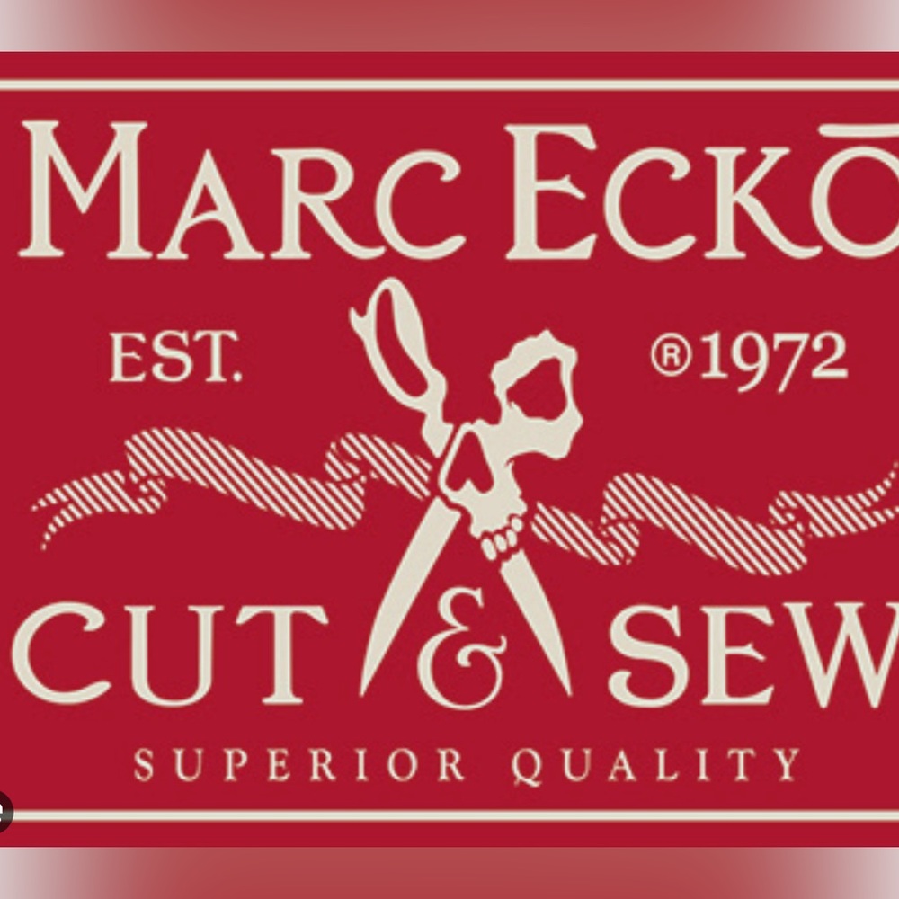 New  Wot MarcEcko Cut & Sew  Denim Hoodie White And Gray Jacket . - Picture 8 of 10